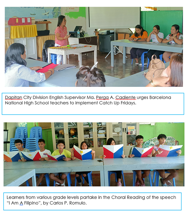 DepEd roll-out Catch-Up Fridays